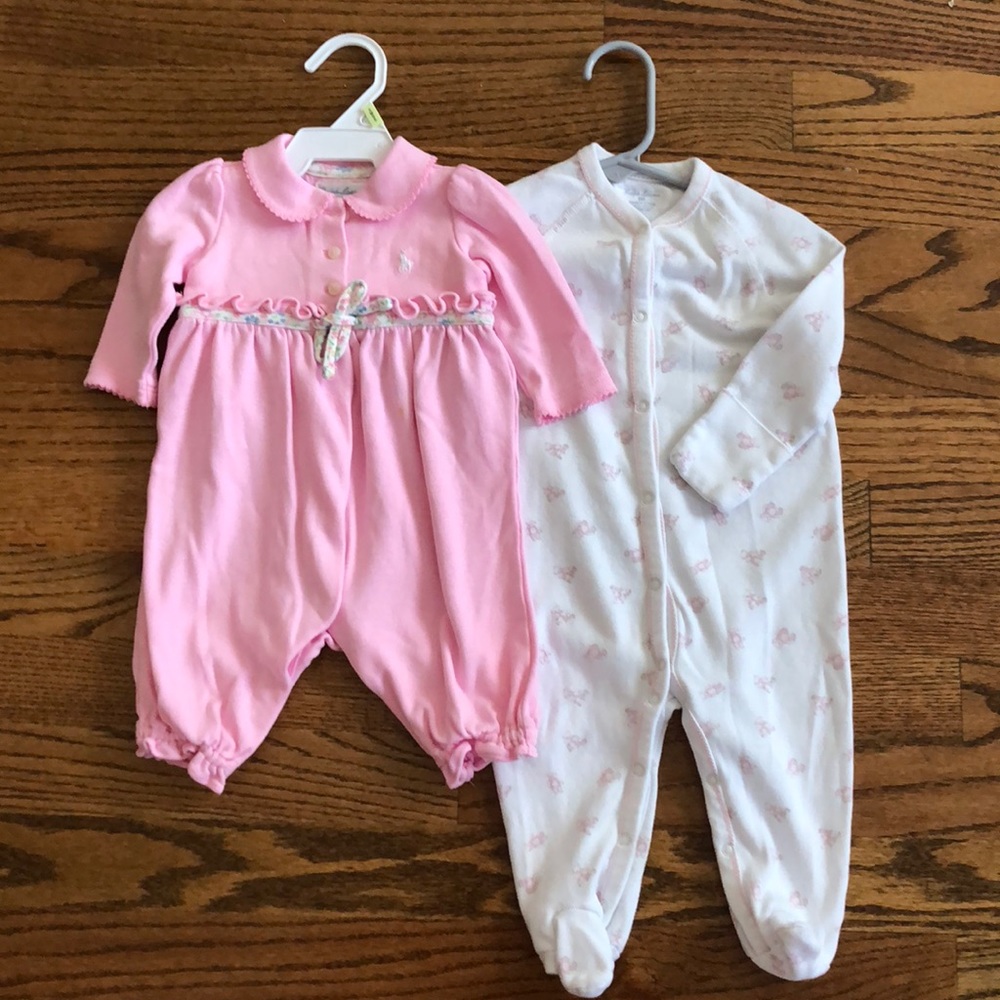 2-piece Ralph Lauren Onesies (3&9 month)